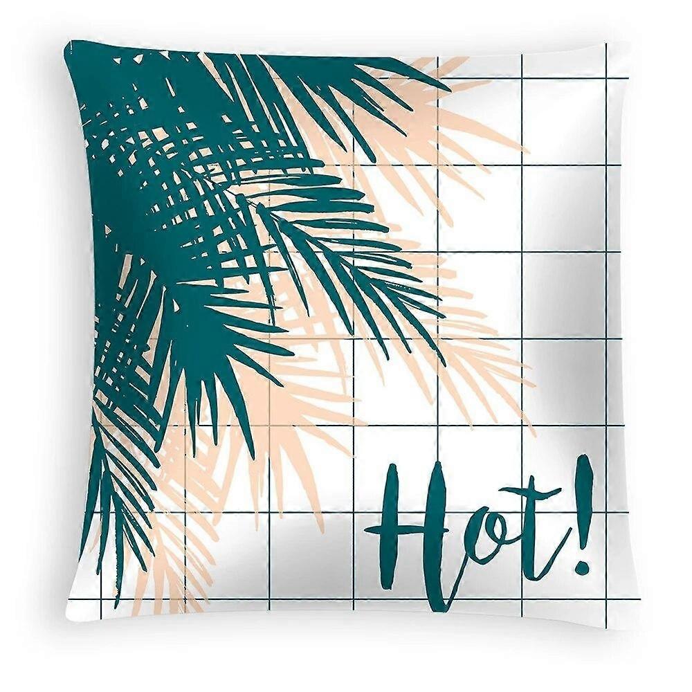 Tropical Summer Beach Style Coconut Tree Print Pattern Sofa Cushion Cover Pillowcase Home Party Car