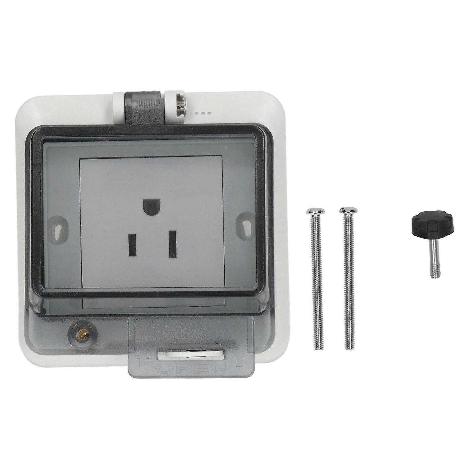 IP66 Waterproof US Standard Socket Sturdy No Deformation Electrical Socket 127V 15A