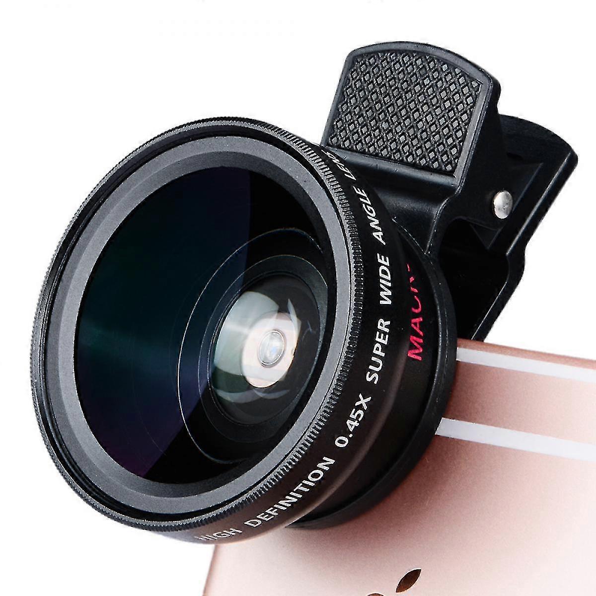 Clip Wide Angle Macro Lens For Mobile Phone