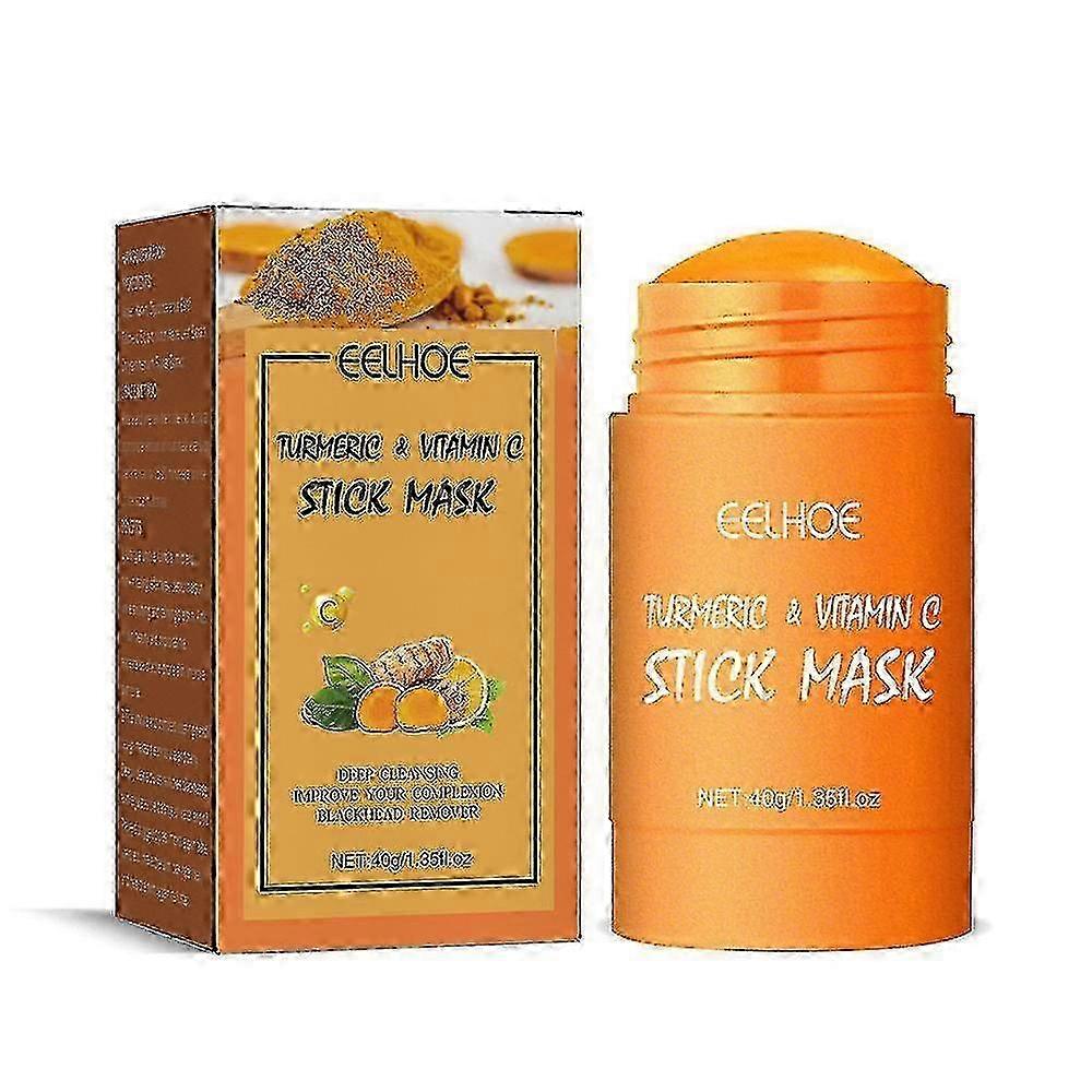 Turmeric Face Mud Mask Stick Facial Deep Cleansing Crea