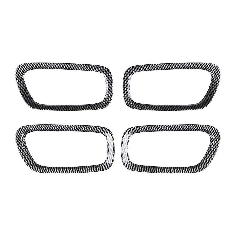 Car Interior Carbon Fiber Door Handle Frame Cover Trim Accessories for -V Vezel 2021 2022