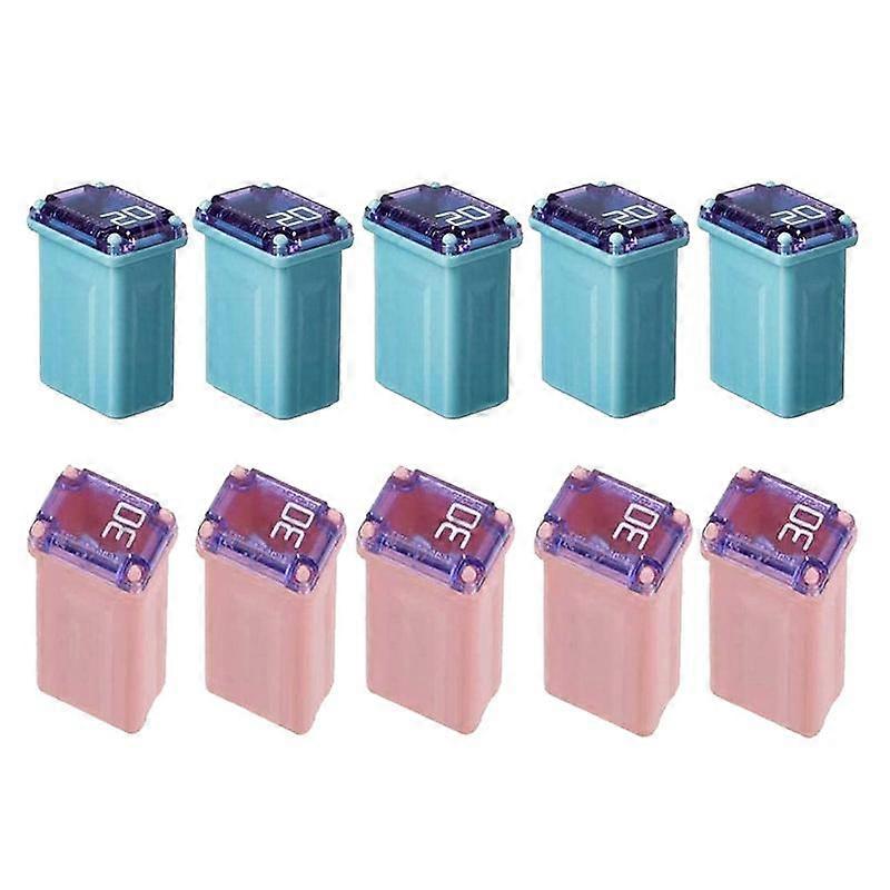 10 PCS of 20Amp 30Amp Miniature Box Fuses FMM MCASE Type FMM Maxi Fuses ("Low Blow")