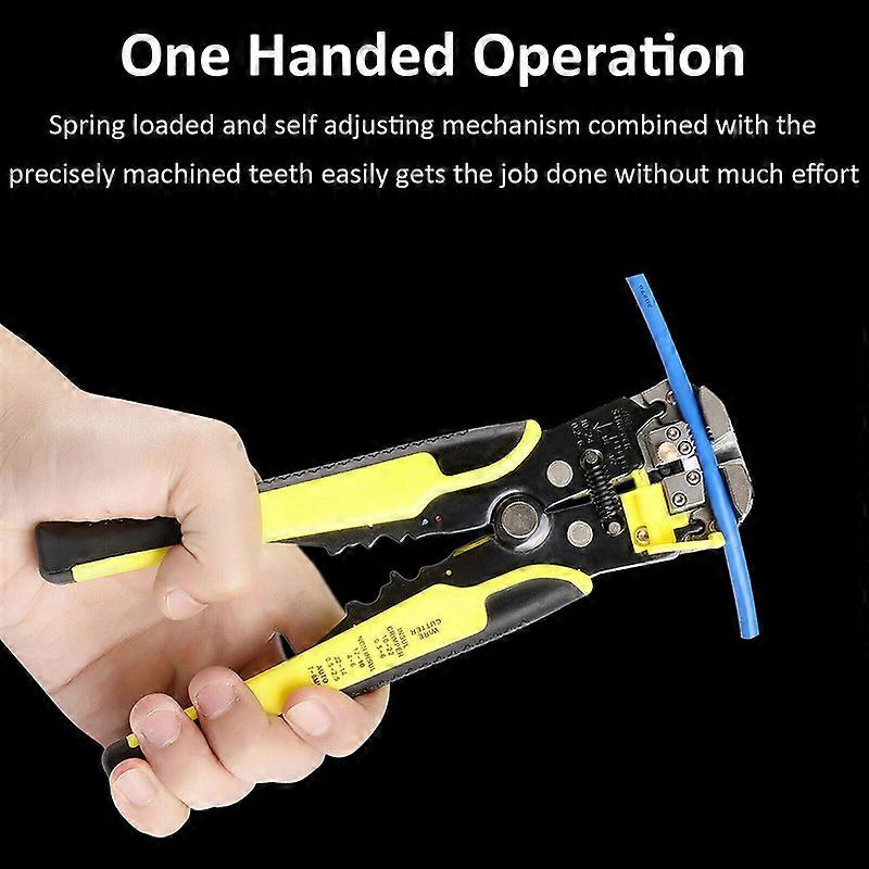 JX 1301 Ratchet Wheel Save Effort TAB Terminal Crimping Press Pliers Tool Multi-Function Wire Stripper Wire Cutter