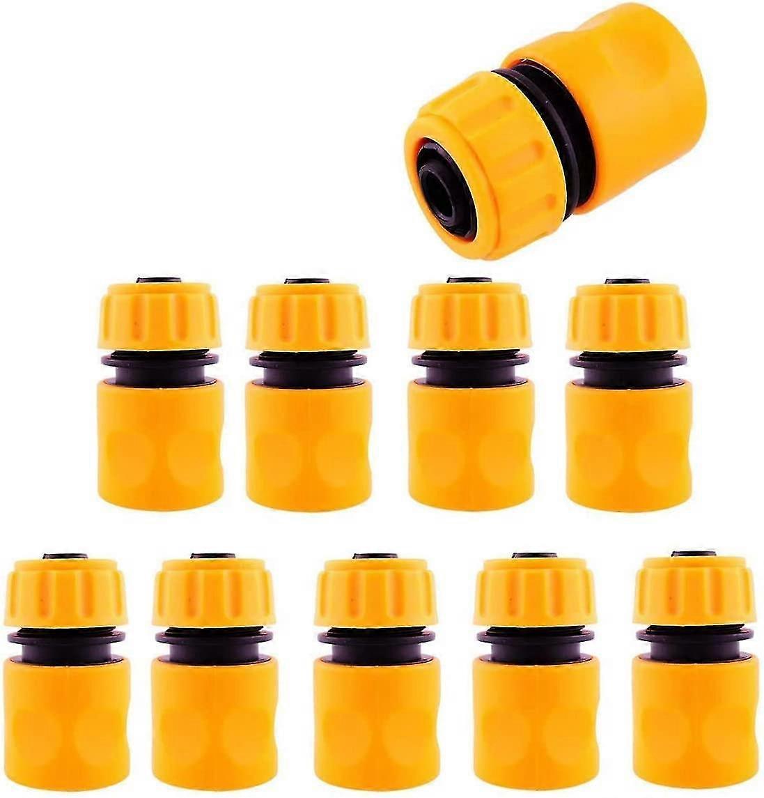 pack of 10 quick coupling 1/2" hose coupling hose connector, for pipe connecting garden tools hoses hose coupling (10 pieces of hose piece)