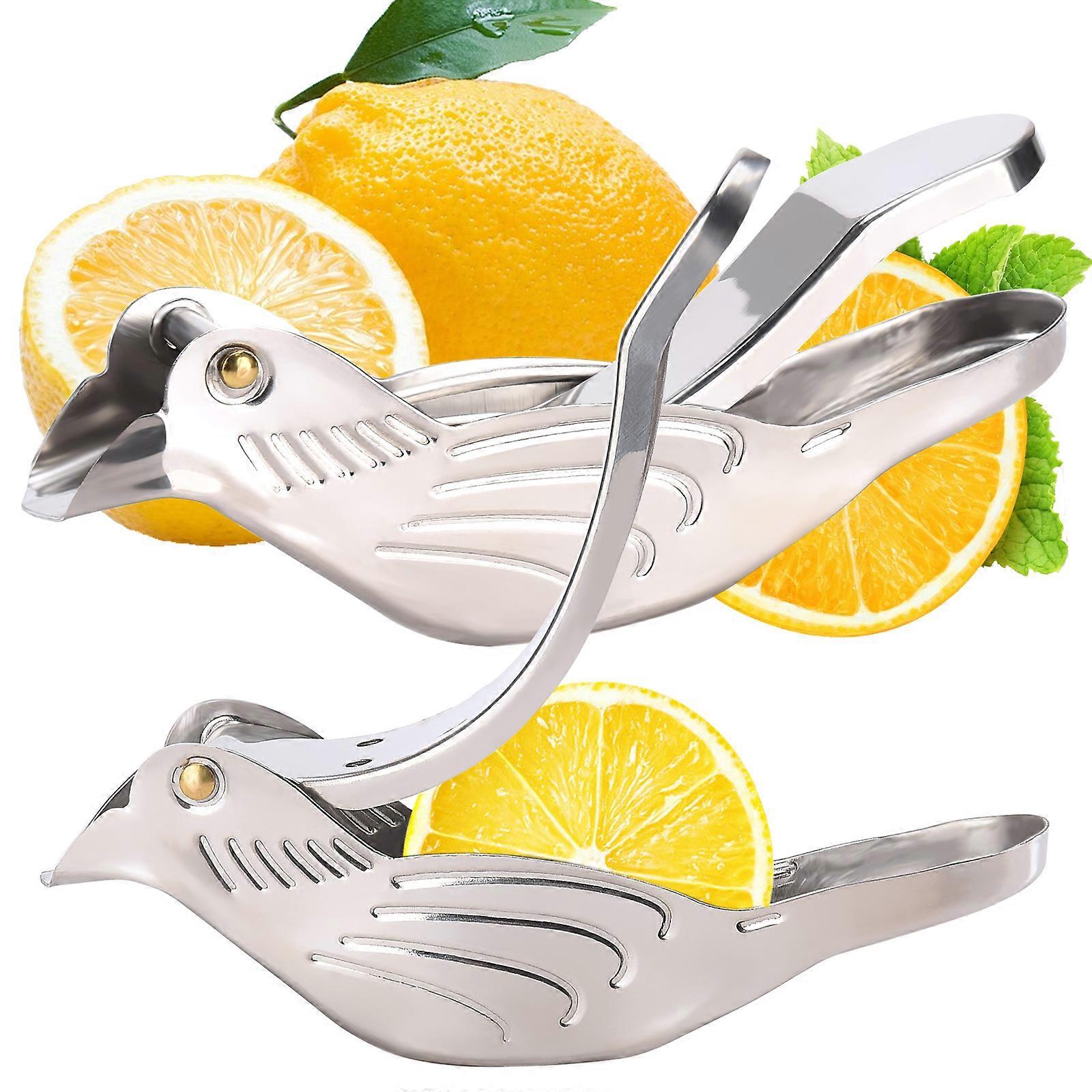 Lemon Juicer Lemon Tea spařovač Lemon Tea odolný Stříbrný 304 Nerezová ocel ve tvaru ptačího kuchyňského náčiní