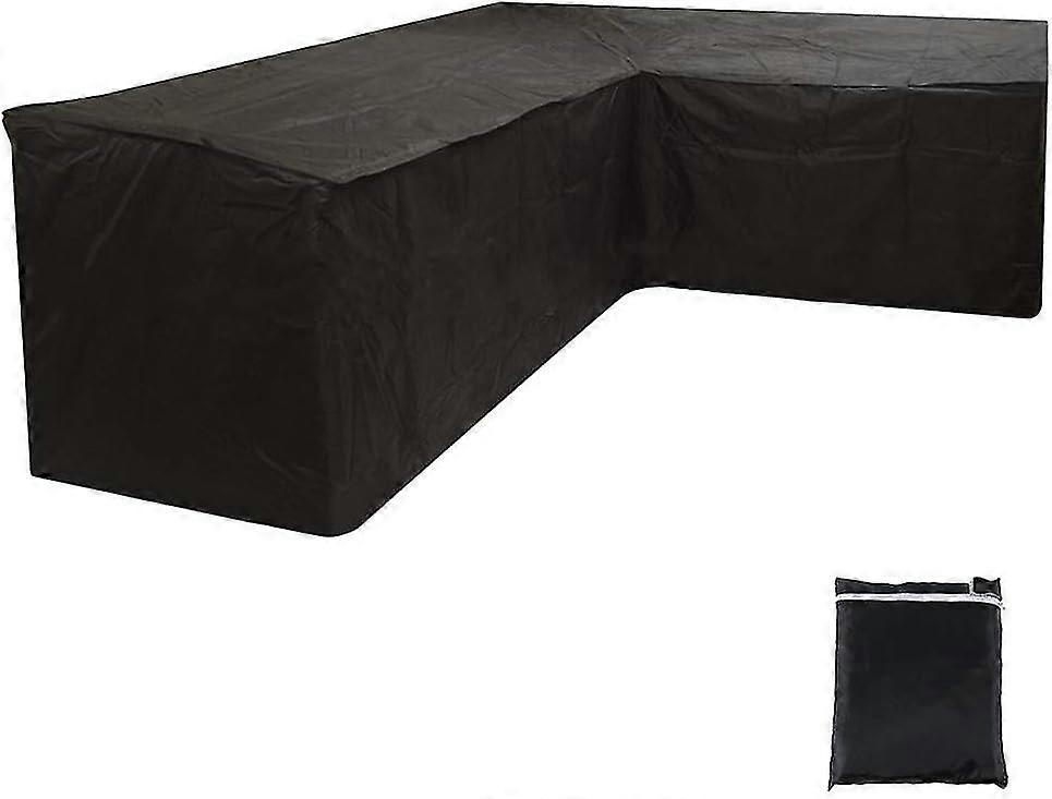 Fodera per divano ad angolo da giardino impermeabile, tela cerata per mobili da giardino a forma di L, copertura per divano ad angolo (300x300x98 cm) p202411261103