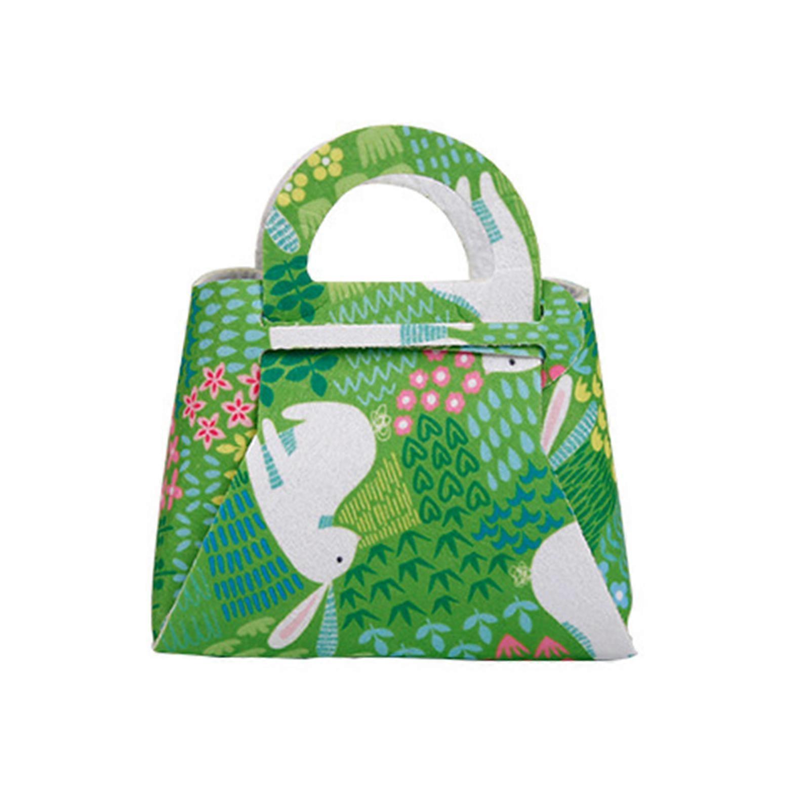 Children's Gift Bag Unique Creative Durable Multicolor Felt Cloth Multipurpose 12 X 13cm Easter Handbag