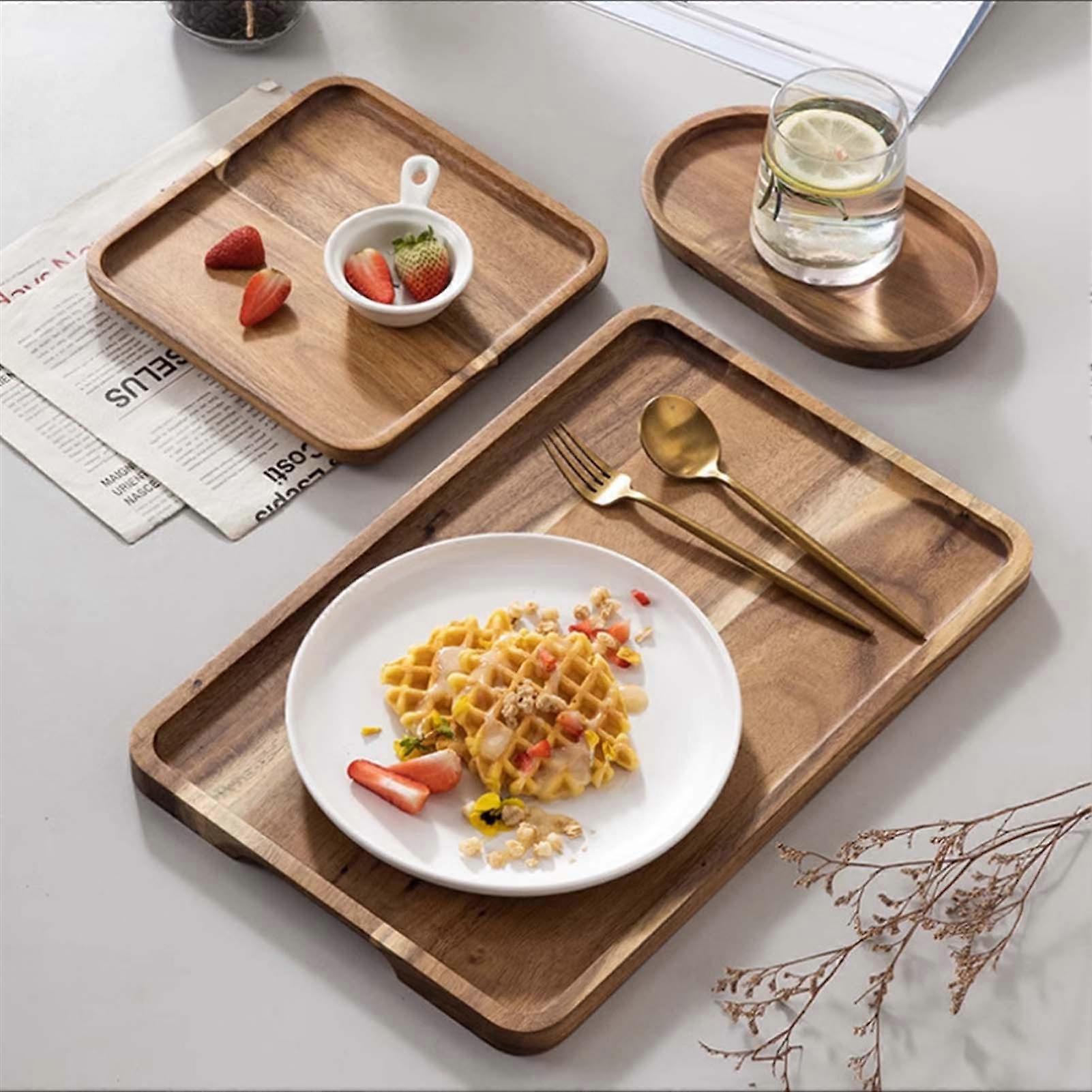 Square Fruit Breakfast Plate Multi-functional Snack Tableware Food Platter Suitable for Kitchen Restaurant