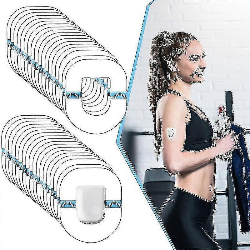 36 Pack Waterproof Adhesive Omnipod Patches Clear 10 Days Long Lastinghechuan 36 Pack Waterproof Adhesive Omnipod Patches Clear Nv7 -GSL