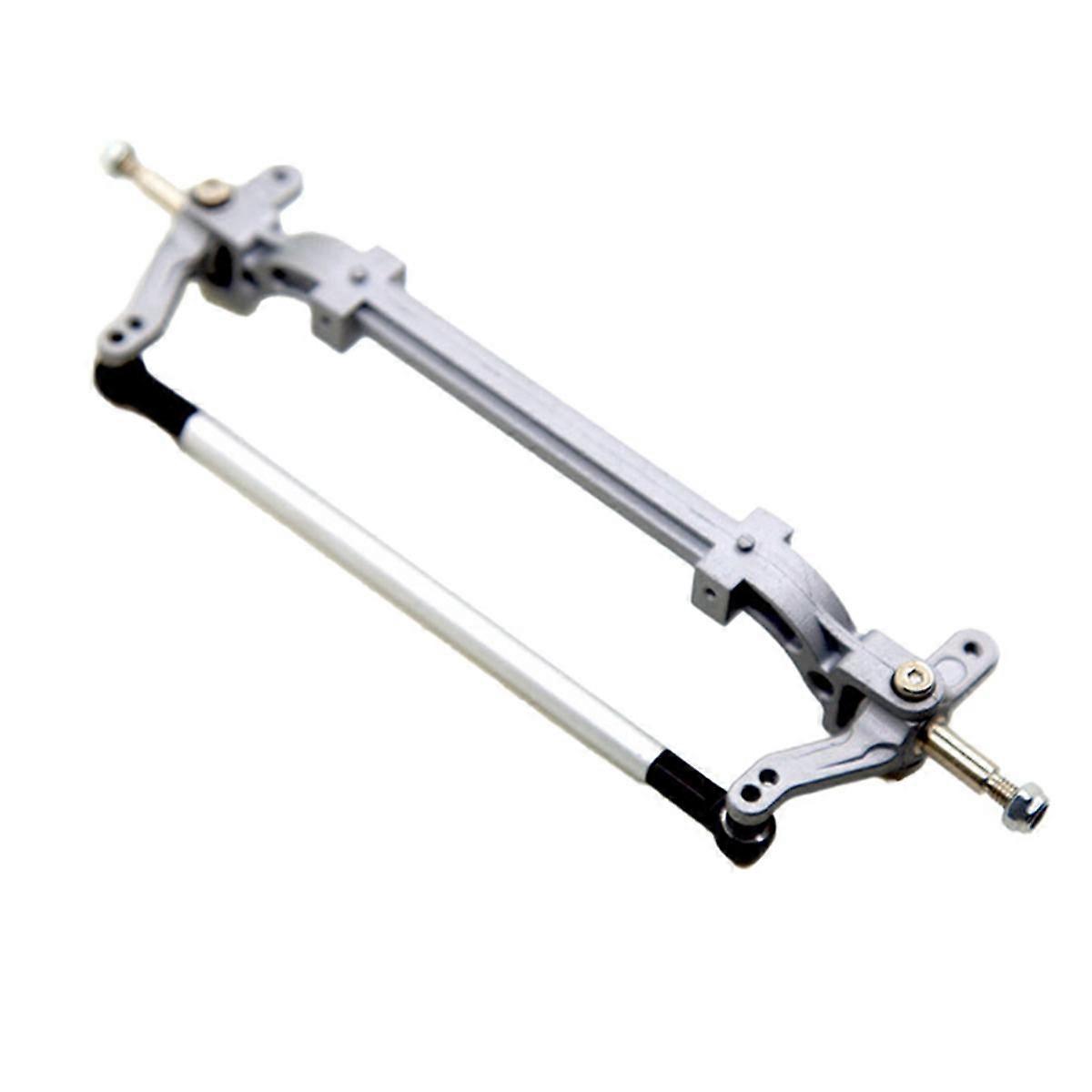Für 1/14 Traktorkopf unangetriebene Achse Metalllenkung Vorderachse Traktorkopfmodifikation DIY, Silber