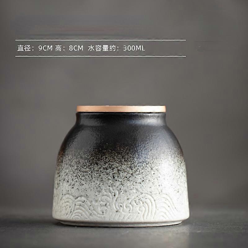 Στάχτες κατοικίδιων ζώων, μαλλιά, δεξαμενή αποθήκευσης οστών, μικρή κεραμική σφραγισμένη δεξαμενή, ρετρό δεξαμενή αποθήκευσης, αποθήκη ανθεκτική στην υγρασία Ανοιχτό πράσινο