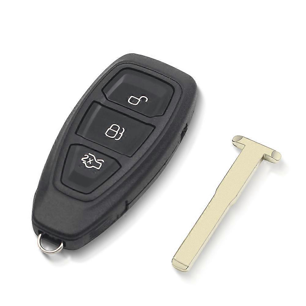 Key Shell Cover Fob 3 Buttons For Ford Focus C-Max Mondeo Kuga Fiesta Replacement Smart Remote Car Key Case HU101 Blade