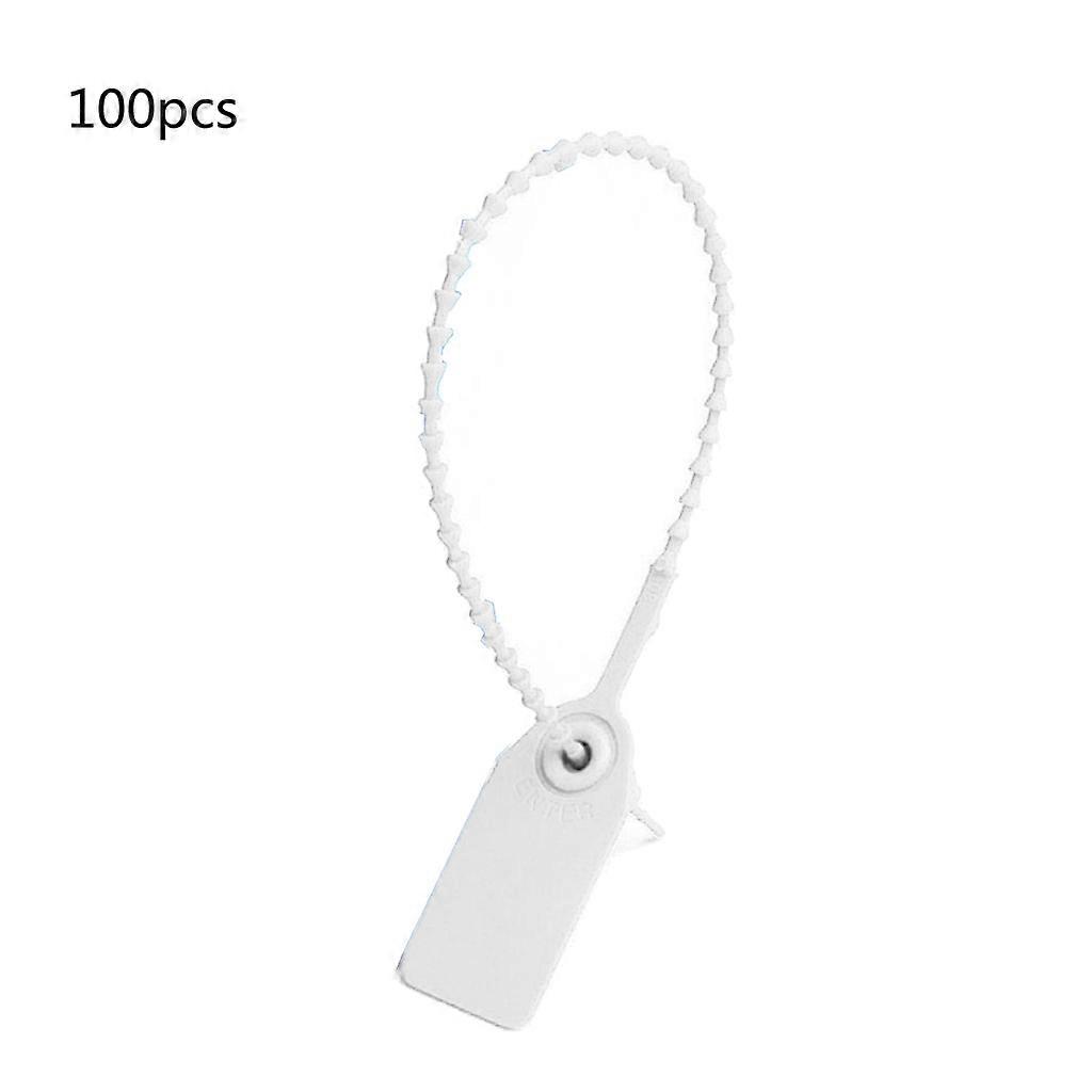 100 Pcs Plastic Tamper Seals Signage Security Tags for Fire Extinguishers