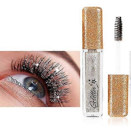 Barevná řasenka, Třpytivá řasenka, Oční make-up, Extra dlouhé řasení a objem řasenky, voděodolná, Odolná, Přírodní, Zelená, Fialová, Silv