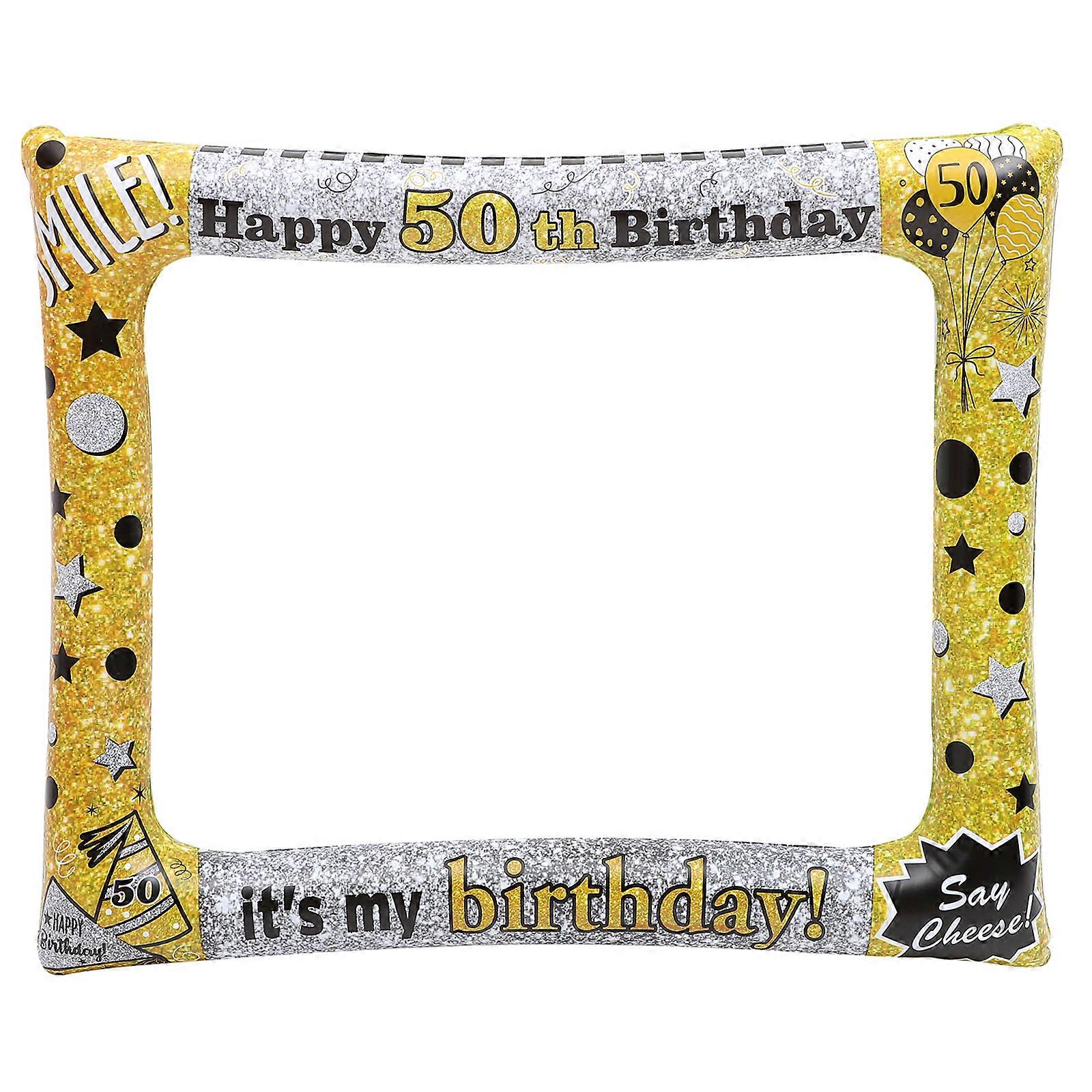 PVC Inflatable Photo Frame Creative Balloon Pattern Photo Booth Photo Prop