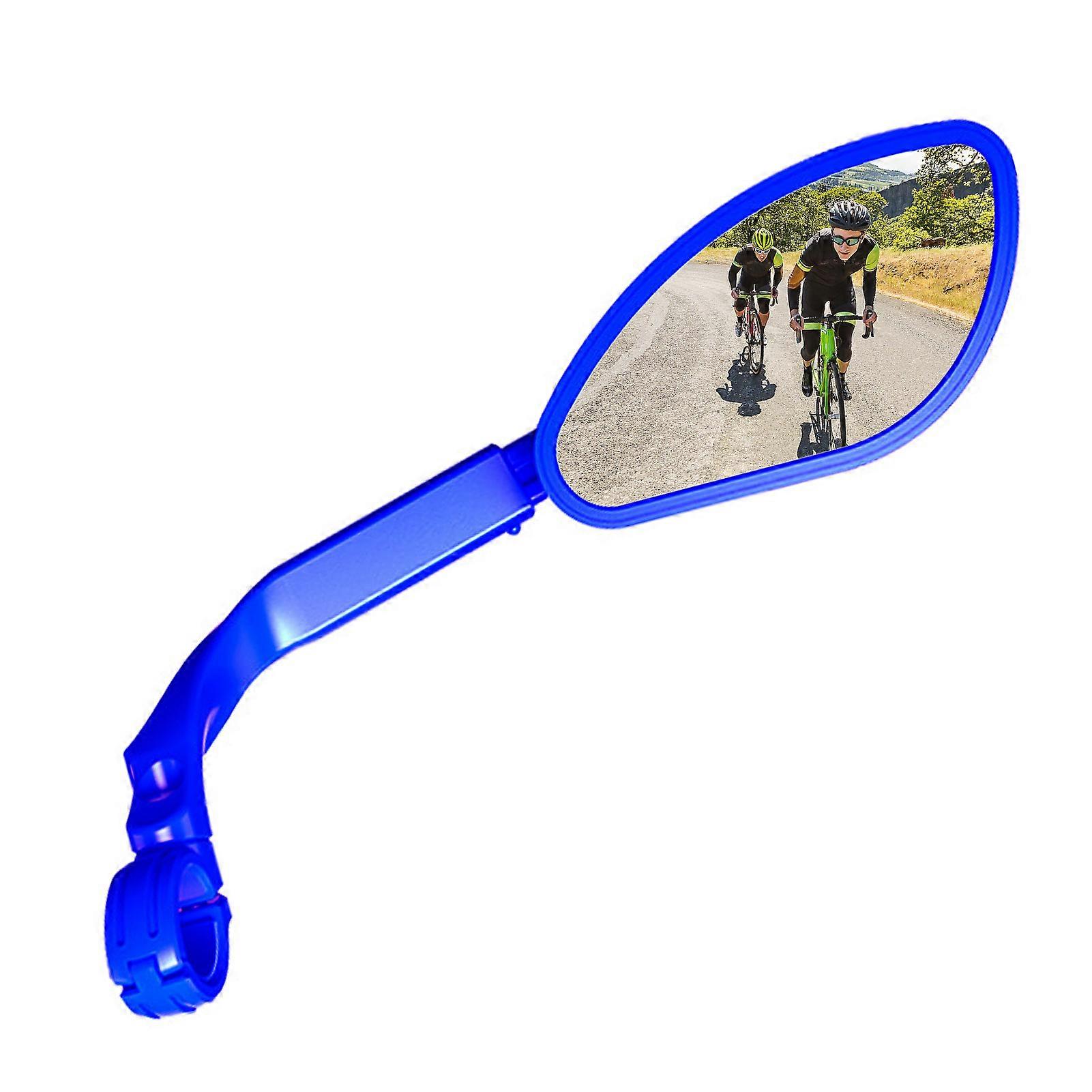 Telescopic Bicycle Rear Flat Mirror 360 Degree Rotatable Bike Handlebar Side Rear View Mirror for MTB Road Bike