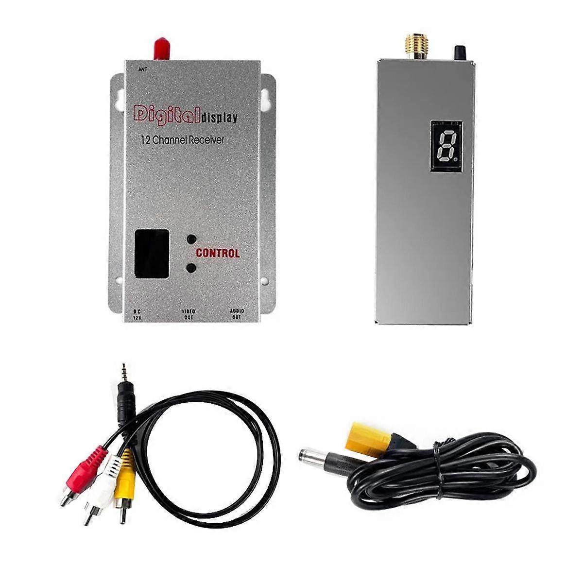FPV 1.2G 1.3G 1.6W VTX Transmitter+12CH Receiver VRX Kit 8CH 0.1mW/25mW/800mW/1600mW VTX for Long Range FPV Drone