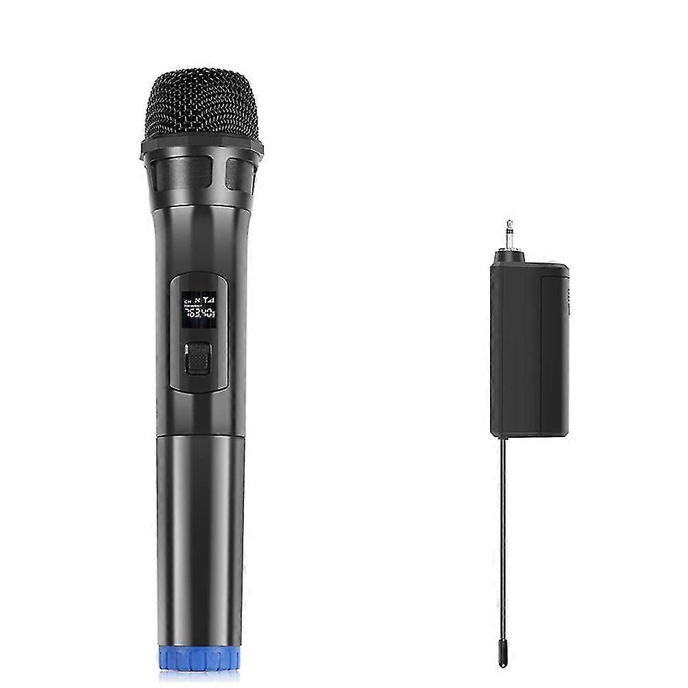 Wireless Microphone Uhf Dynamic Microphone With Led Display For Conference Karaoke Home Computer Li