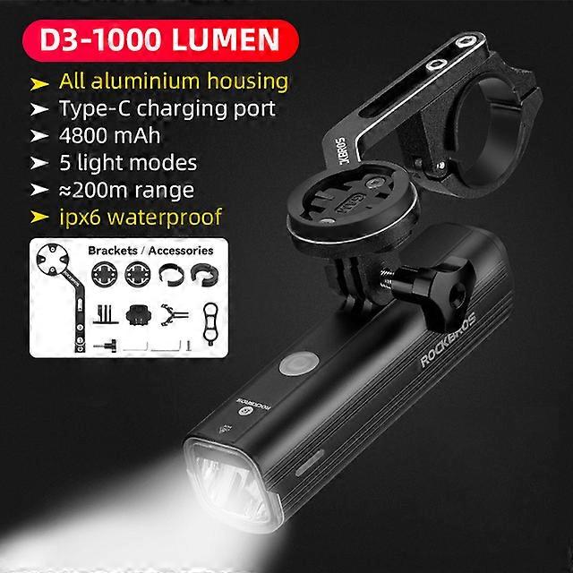 sykkellys frontlampe usb oppladbar LED 4800mah sykkellys vanntett frontlykt