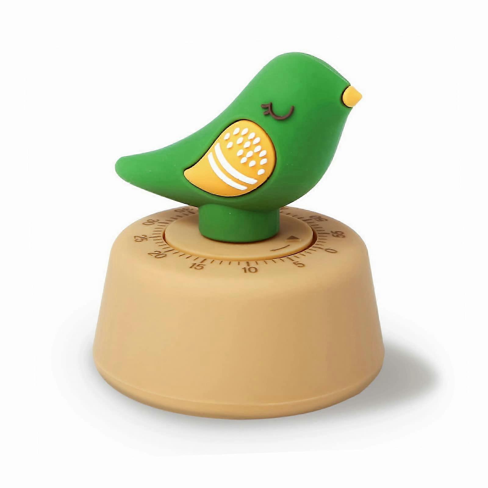 Quiet No Tick Battery Operated Shower Timer, Waterproof Digital Timer, Small Size Cute Timer with Suction Cup (Green)