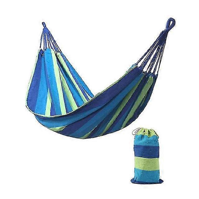 Amaca a righe 280x80cm per 2 persone Letto per il tempo libero all'aperto Letto appeso in tela ispessita