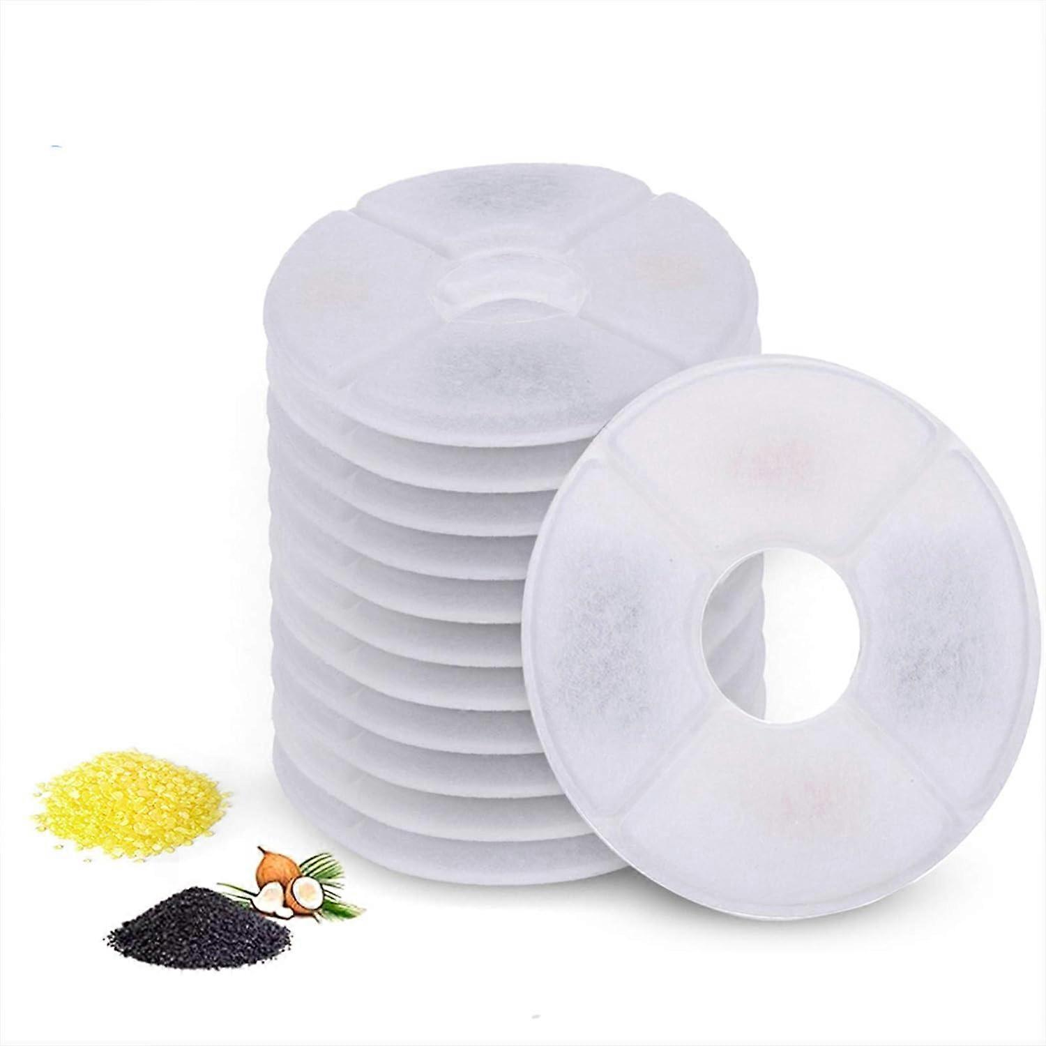 Replacement Filters for Water Fountain with Resin and Activated Carbon for Cat and Dog, Pack of 12