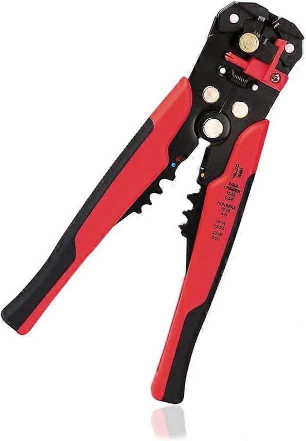 Wire Stripper, Automatic Wire Stripper, Stripping, Cutting, Crimping 3 in 1, Red