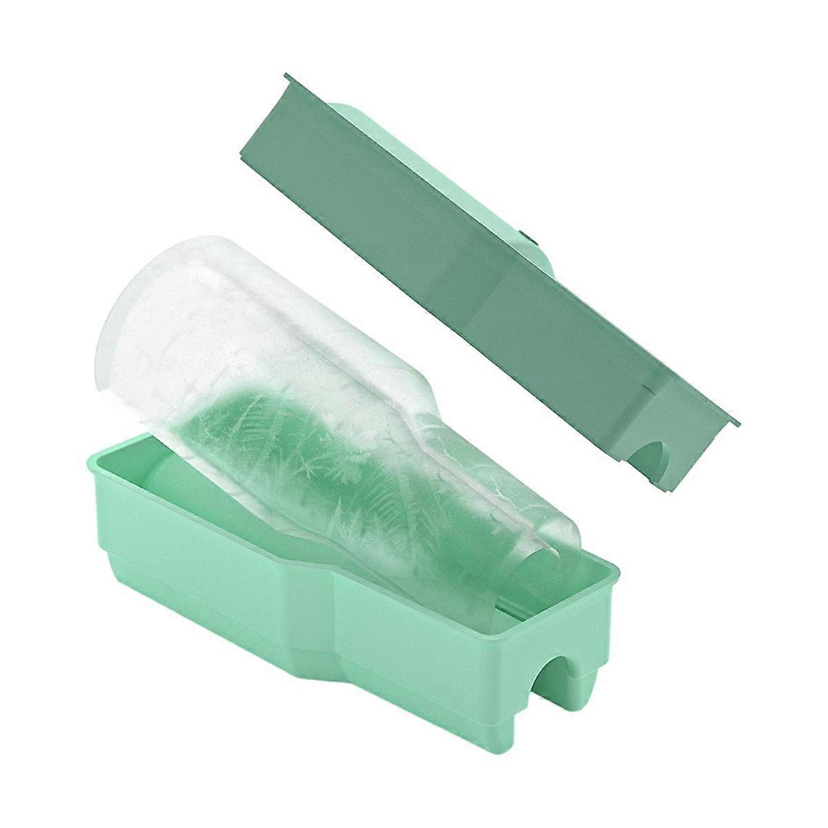 Ice Square Tray Ice Square Mold Cup Accessories Reusable Large Ice Square Trays with Lid for Whiskey,Drinks Coffee Green
