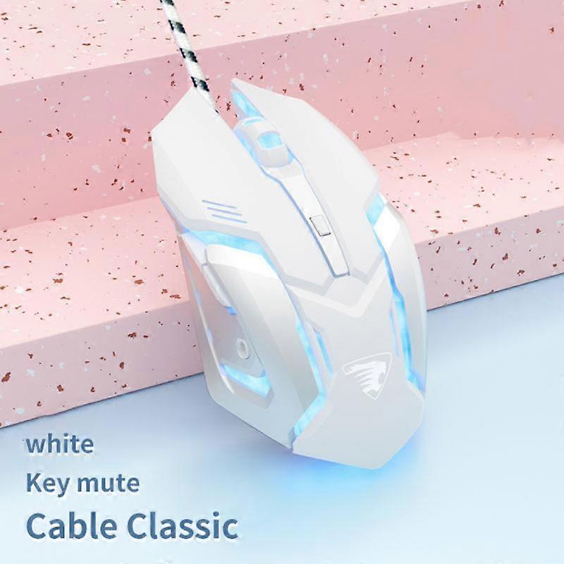 RYRA Gaming Mouse 2.4G Wired Game Mouse Mute Ergonomic Mouse For Computer 4 Button 3200DPI Laptop LED Backlit Mice For PC Laptop