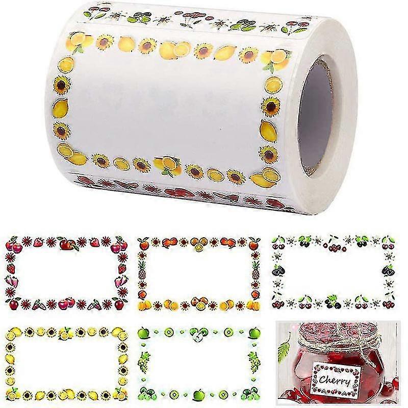 500pcs 5x3cm Food Labels Self-adhesive Jam Jar Labels Container Labels Tw