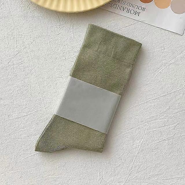 جوارب نسائية ربيع وصيف حلوى كومة Ins أزياء JK لينة بلون خالص أسود وردي جوارب قطنية لطيف معكرون أنثى جوارب ريترو برتقالي ، مقاس واحد