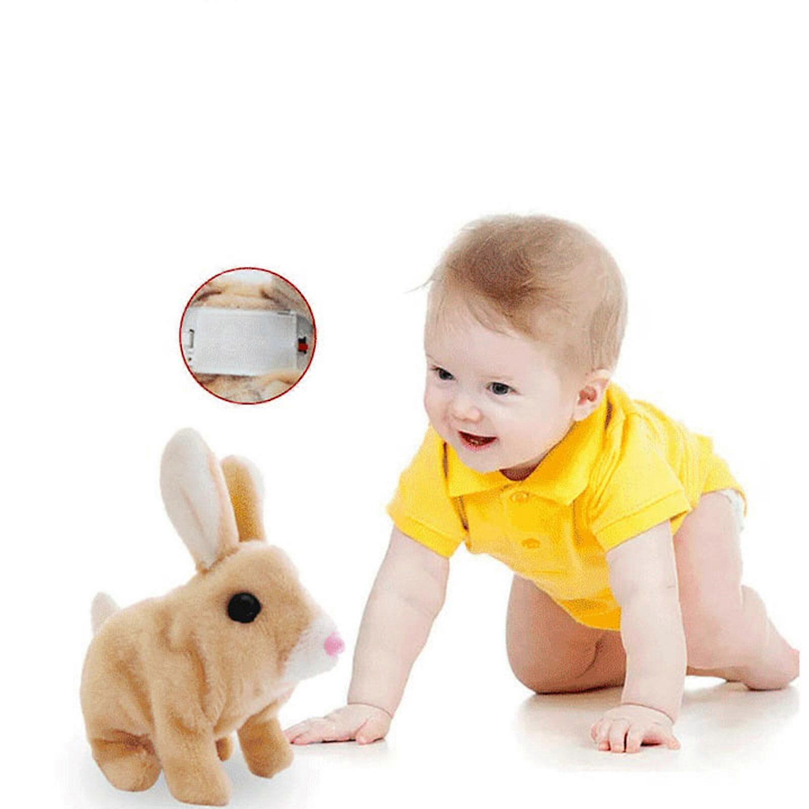 Walking Talking Bunny Plush Toy for Kids, Educational Rabbit with ...