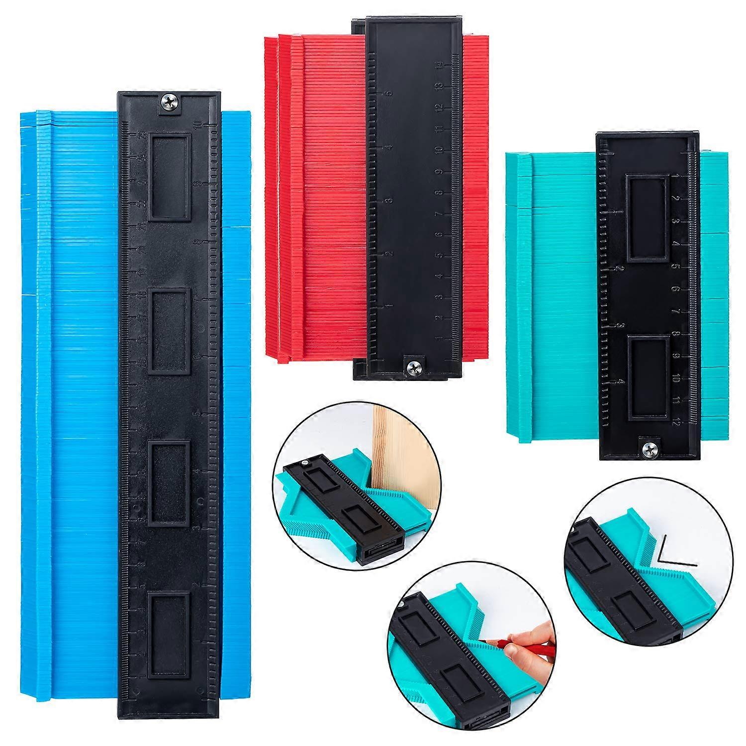 Plastic Profile Gauge Set - Tile Wood Measurement Tools