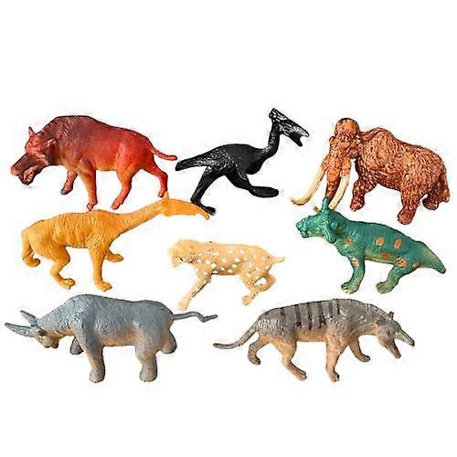 8 Ancient Land Animals and Wild Animals Simulation Model of prehistoric Mammoth, Swordtooth Tiger, Fear of Pig, Fear of Wolf