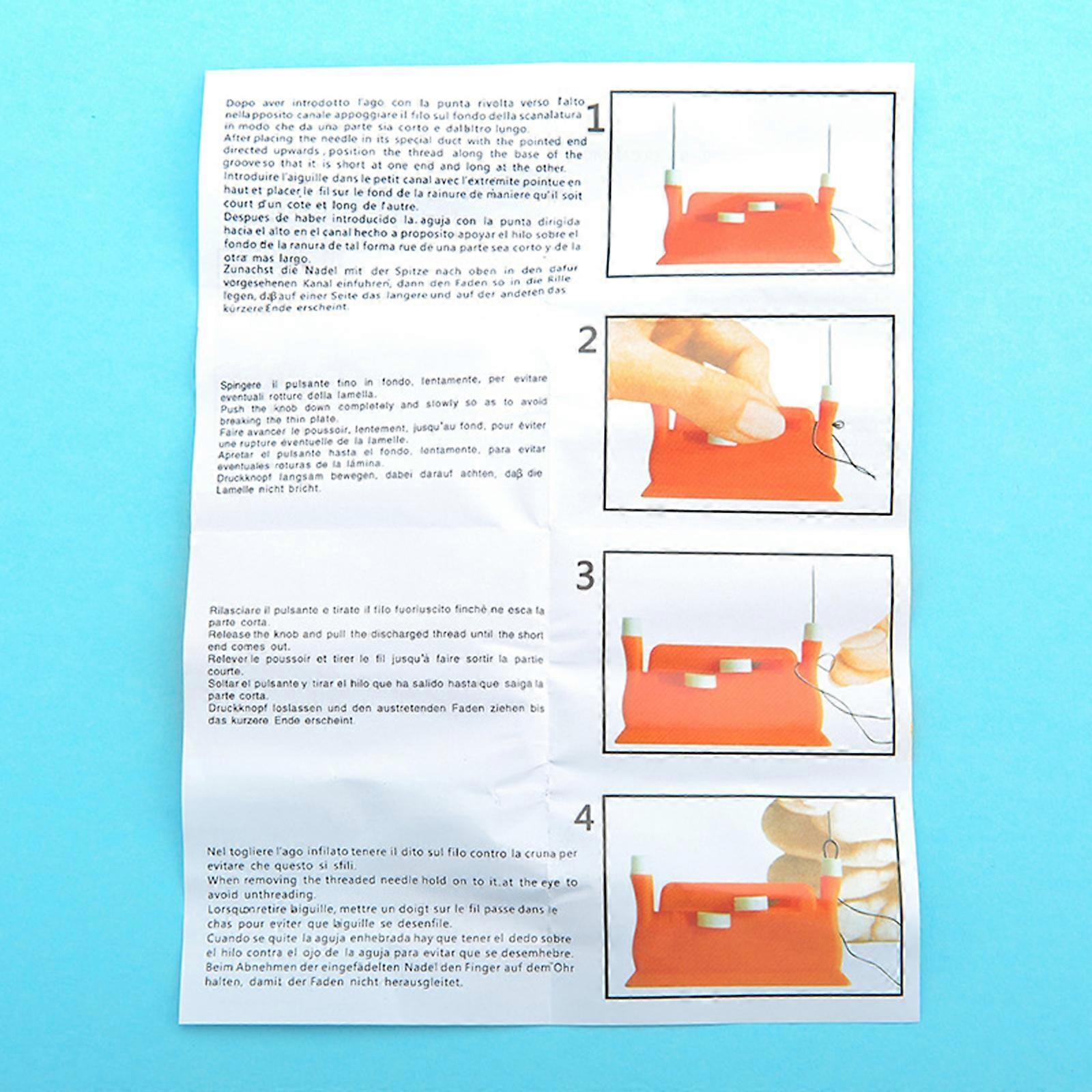 New Automatic Needle Threader Sewing Desk Double-Headed Needle Threader Wire Stitch Insert Craft Needlework