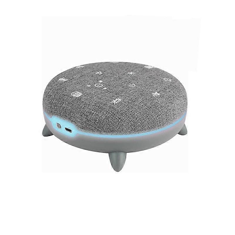 Relaxation Aid, White Noise Machine with 7 Soothing Sounds, Music Streaming via Bluetooth, 8 Light Ambiances, 30-60-90 Min Programs, USB-C