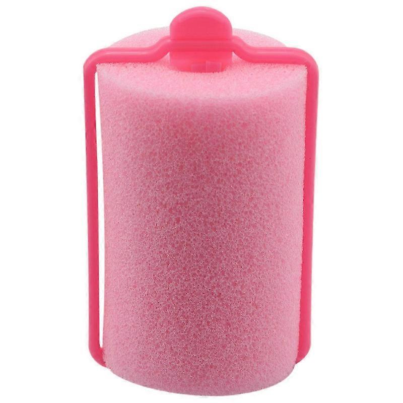 12 stuks donkerroze Hair Styling Soft Foam Sponge Rollers Krulspelden Kappers Tool
