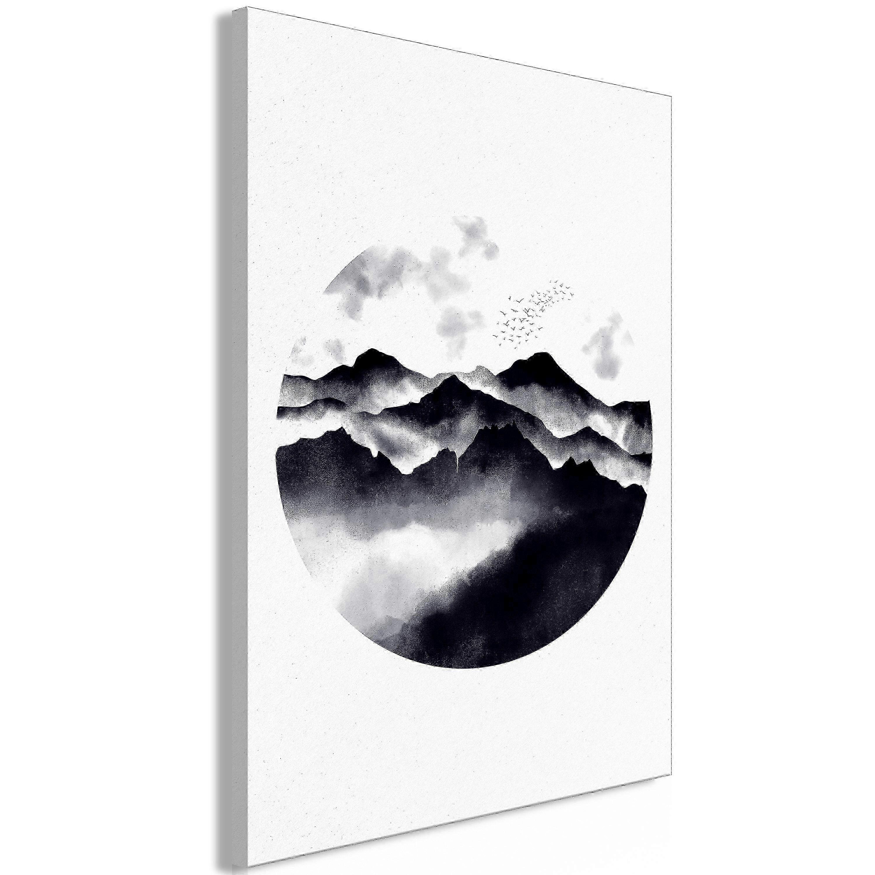 Leinwandbild - Berglandschaft (1 Teil) Hochformat