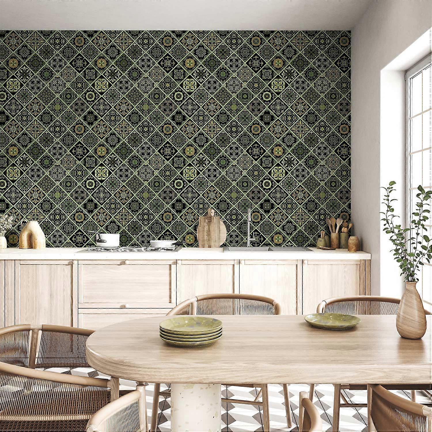 Papel de parede - Olive Mosaic