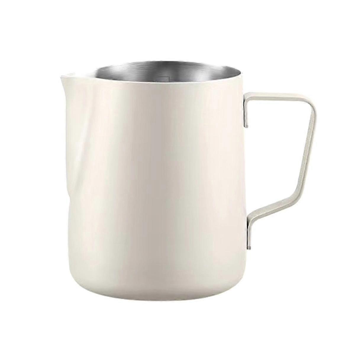 Stainless Steel Milk Frothing Jug Round Spout Latte Art Jug Milk Pitcher Frother Professional Milk Steaming Jug
