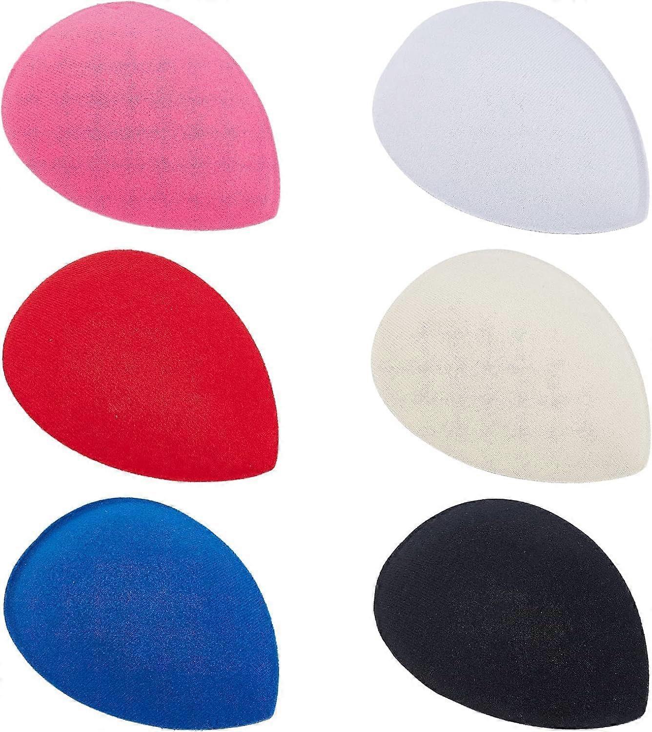 6 Colors Teardrop Fascinator Hat Base 5x4 inch EVA Millinery Base Cocktail Hats Making Base Women Hat Craft Material Supply for Making Party Wedding C