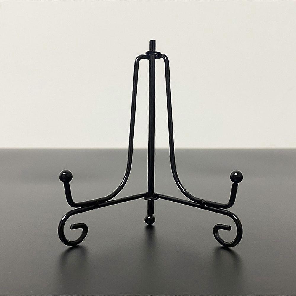 4 stk plade display stativ - sort belægning - 6 tommer