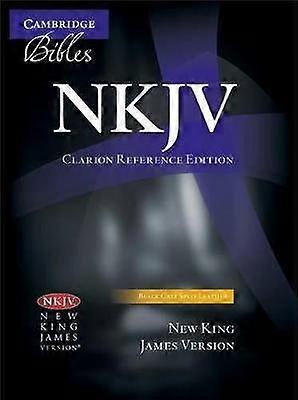 NKJV Clarion Reference Bible Black Calf Split Leather NK484:X