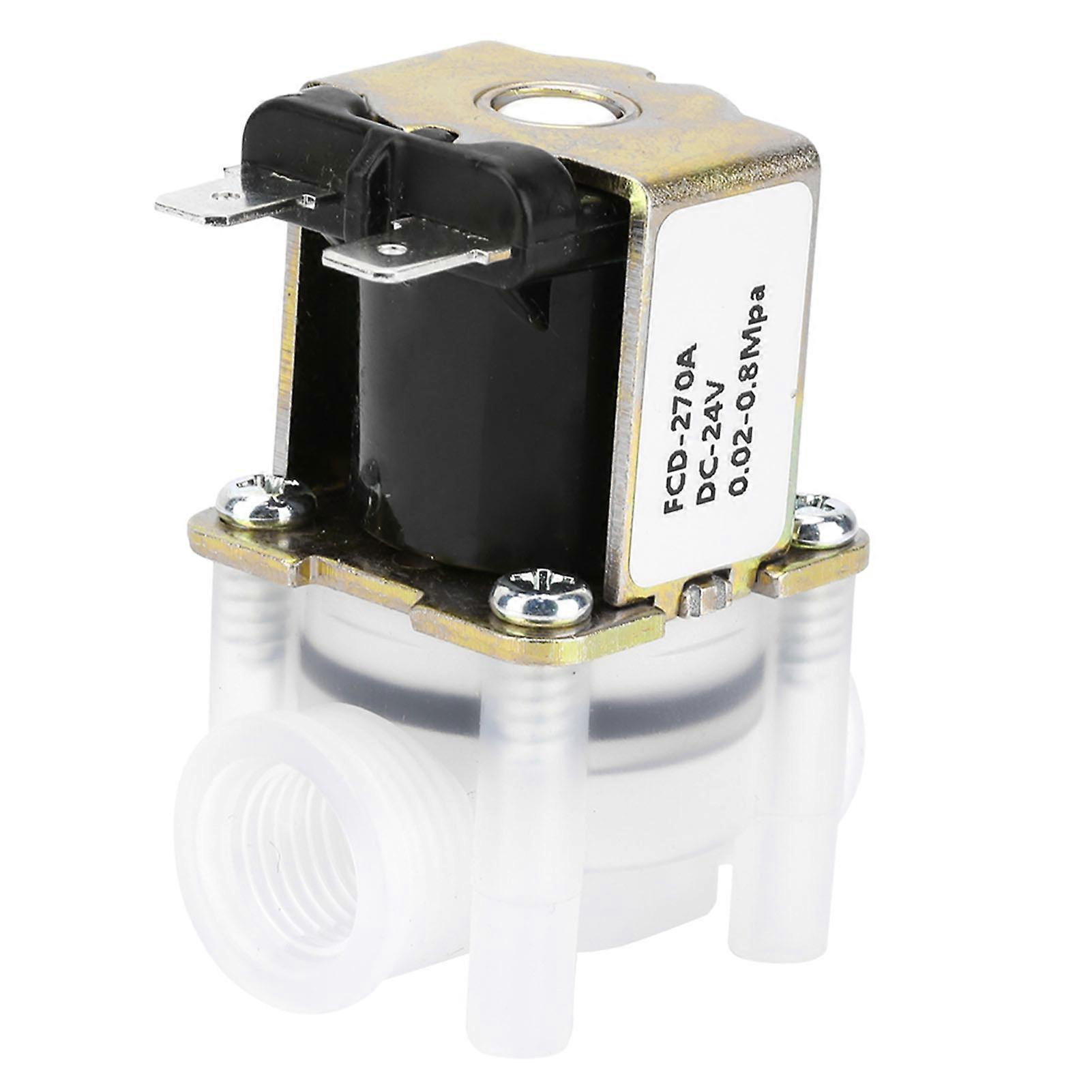 1/4 Inch Normally Closed N/C Type 24V DC Plastic Solenoid Valve for Pure Water Systems and Fluid Control