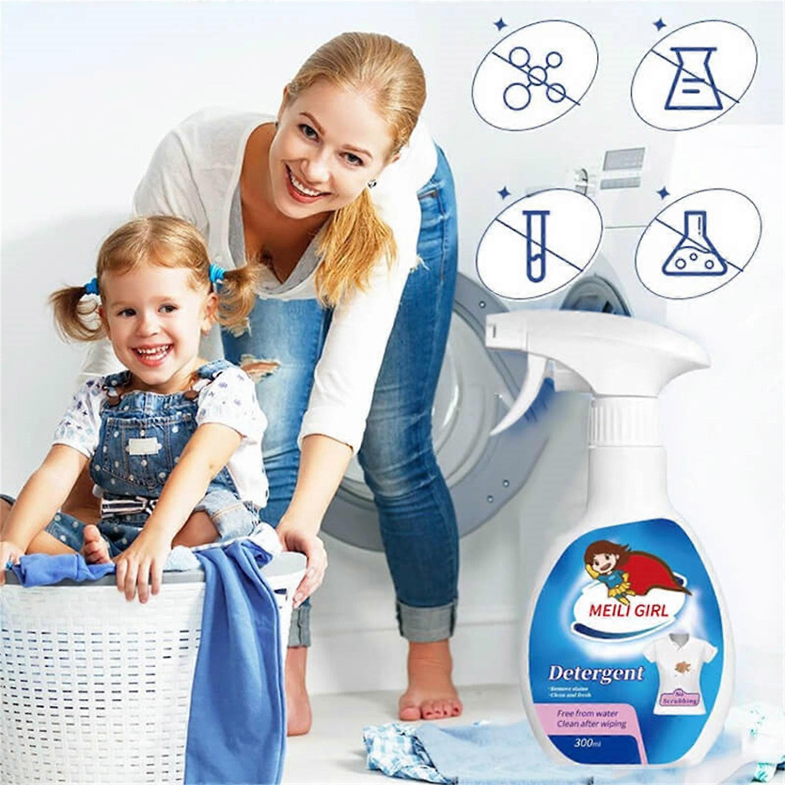 Spray 300ml Of Active Oxygen Stain Remover To Stains Oil Stains And Laundry Detergent 300ml