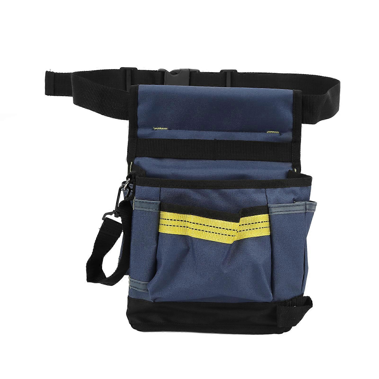 Tool Pockets 600D Oxford Cloth Adjustable Wear Resistant Multifunction Large Space Blue Tool Storage Bag