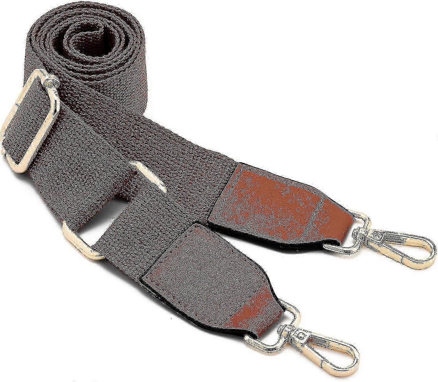 Women's Wide Shoulder Bag Strap, Adjustable Replacement Leather Long Shoulder Strap(brown)