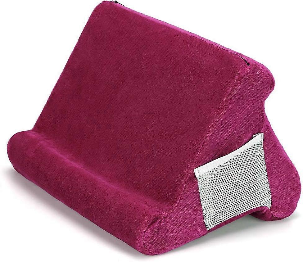 Foldable Tablet Pillow Holder for Reading, Multi-Angle Soft Cushion for Bed, Car, Sofa, and Floor Support