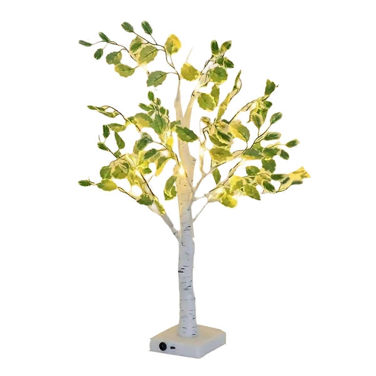 1pc 24LED Simulation Tree Light Holiday Shaped Tree Light Various Activity Scene Decoration Luminous Tree White