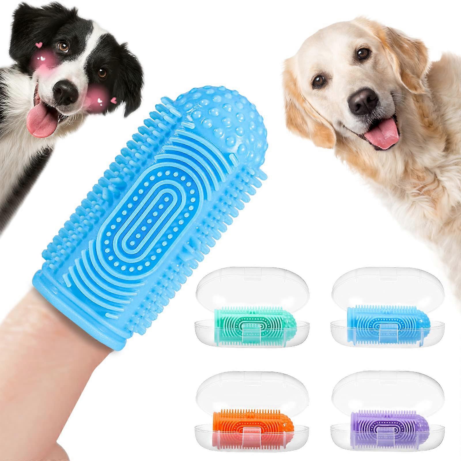 Pet toothbrush set, 4-pack